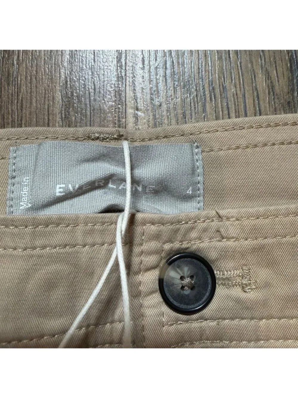 Everlane The Fatigue Barrel Pant Trench Coat Khaki Size 4 NWT